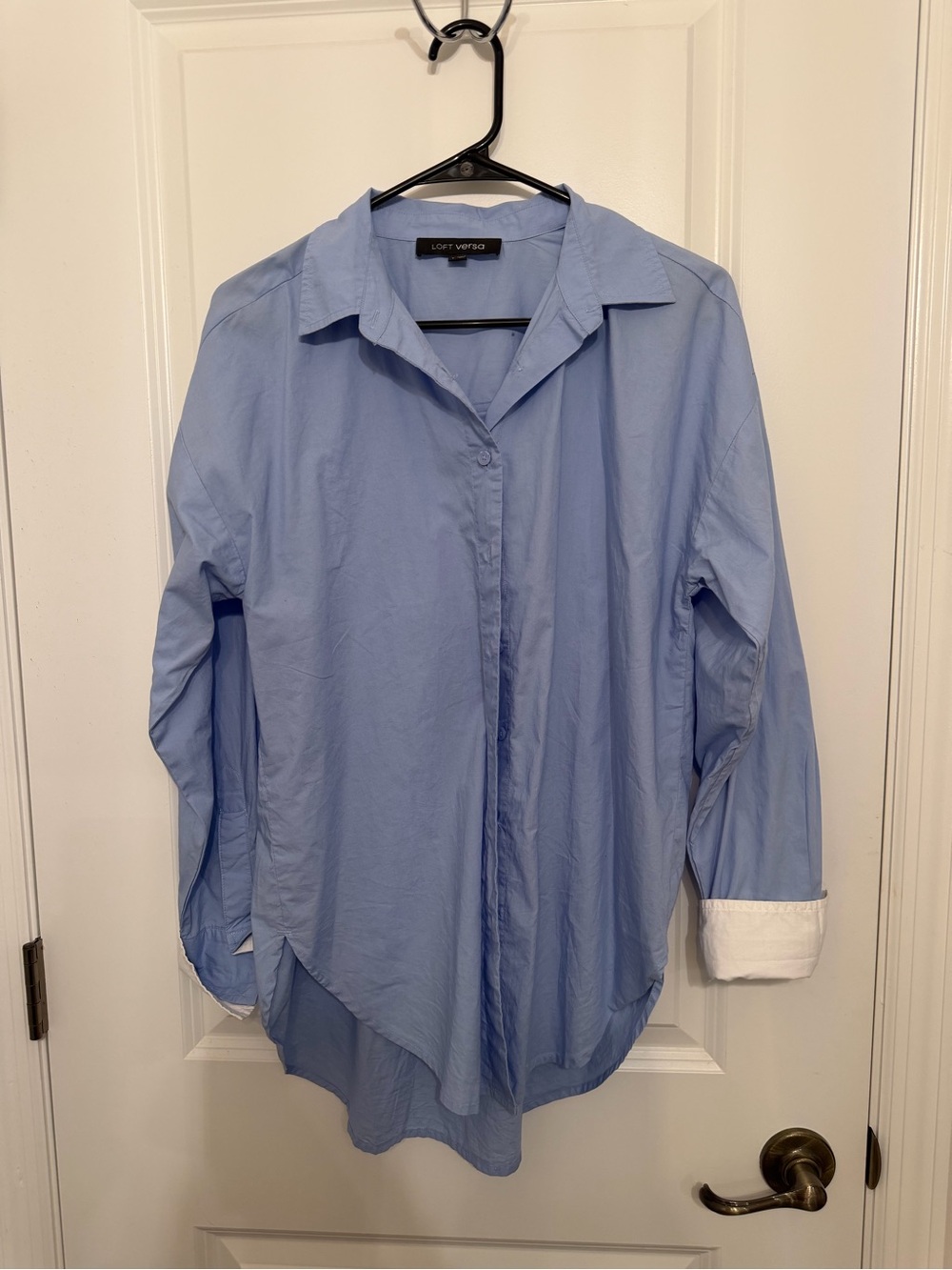 Loft Versatile Light Blue Button-Down Shirt